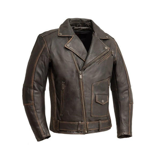 Arvion Leathers Wrath Men’s Genuine Leather Motorcycle Jacket