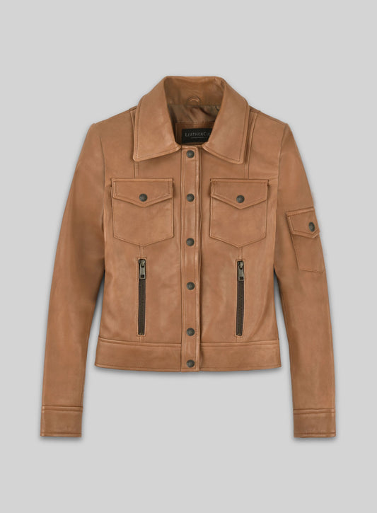 Gigi Hadid Leather Jacket - 38 Female