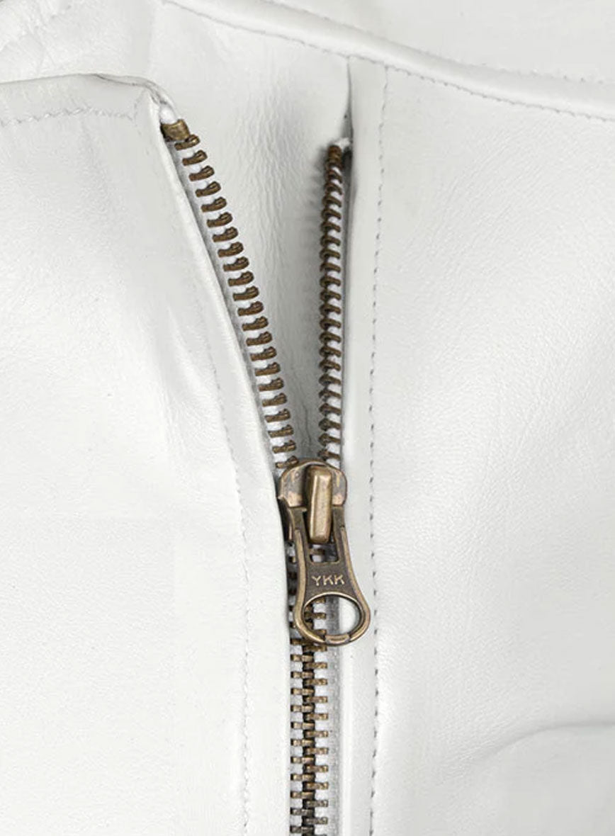 White Leather Jacket # 237 - 36 Female