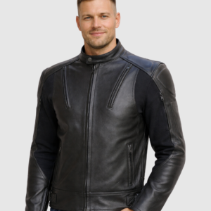 Men's Biker Leather Jacket – Motorcycle Casual Style