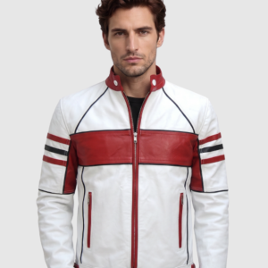 Men's Classic Biker Leather Jacket – Motorcycle Casual Style