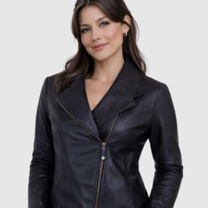 Black Biker Leather Jacket Women – Motorcycle Casual Style