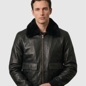 Men's Quilted Leather Jacket – Slim Fit Winter Style