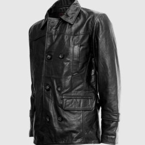 Black Leather Coat – Winter Casual Style