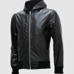 Men's Black Leather Jacket – Classic Casual Style
