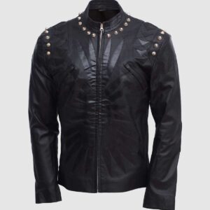 Men's Black Leather Jacket – Classic Casual Style