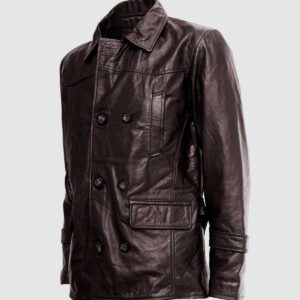 Men's Brown Leather Jacket – Classic Casual Style
