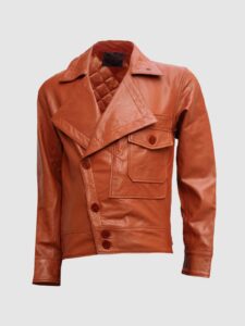 Men's Tan Leather Jacket – Vintage Celebrity Style