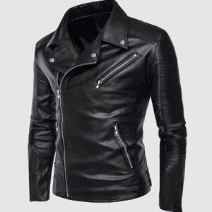 Men's Biker Leather Jacket – Motorcycle Casual Style