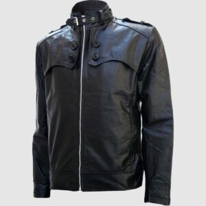 Men's Black Biker Leather Jacket – Motorcycle Casual Style