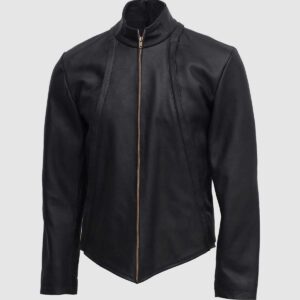 Men's Black Biker Leather Jacket – Motorcycle Casual Style