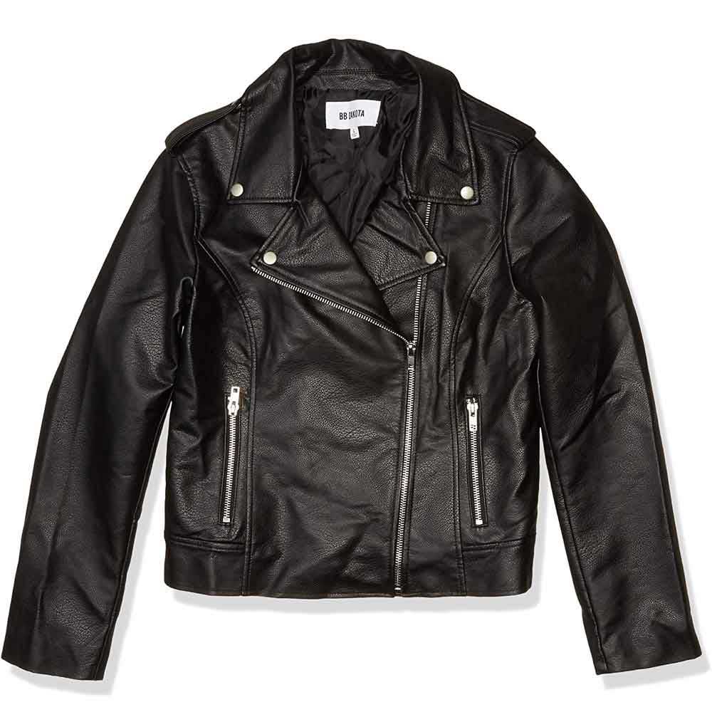 Black Leather Biker Jacket Women’s – Leather Moto Jacket - Arvion Leathers